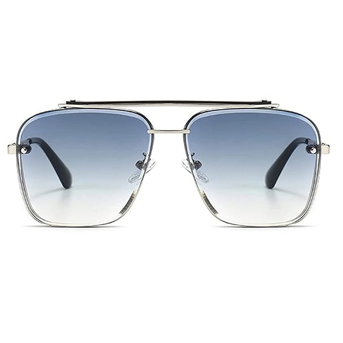 Dervin UV Protected Driving Pilot Gradient Square Metal Body Sunglasses