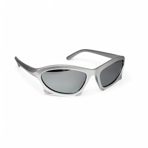 Silver Edge Wrap Sunglasses